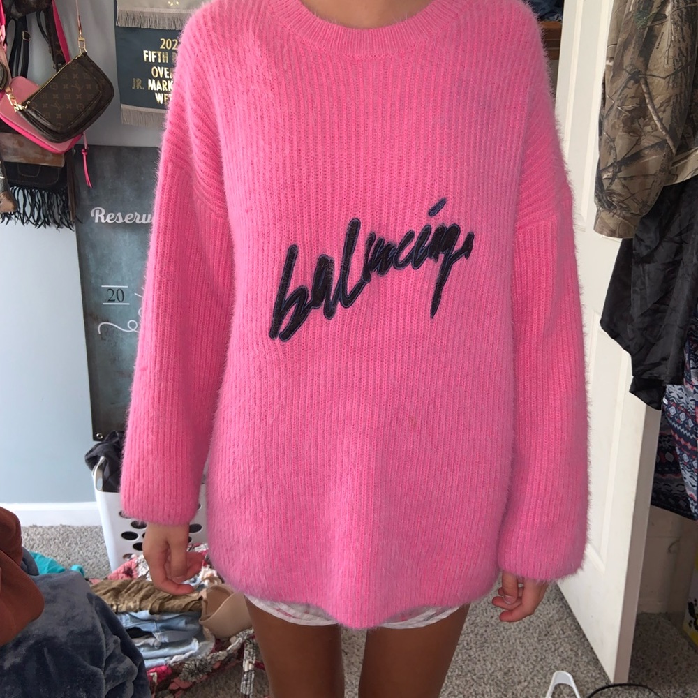 Balenciaga Pink Women's Sweater